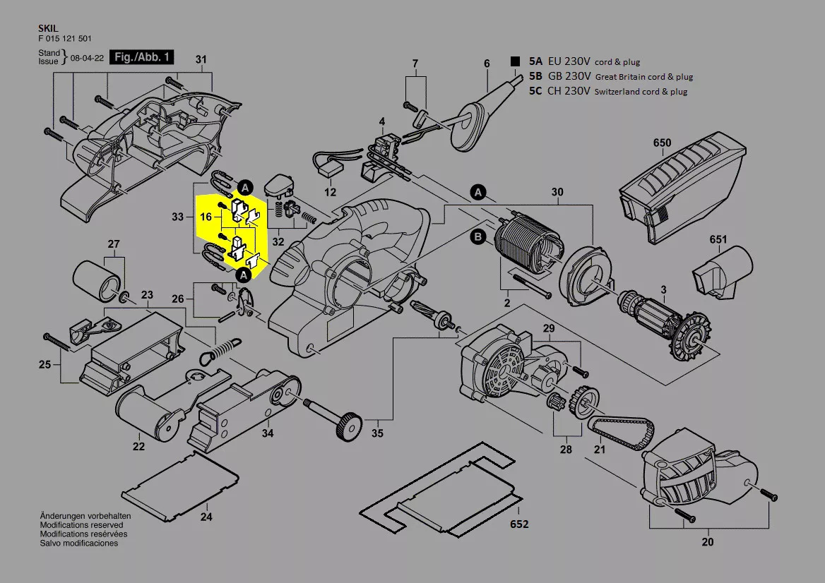 Balais charbon 2610398705 Skil
